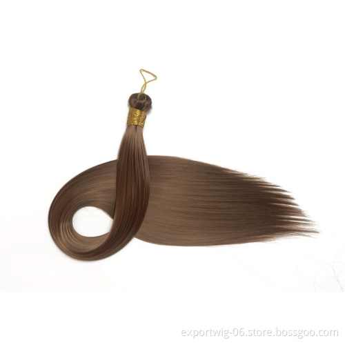 Wholesale Synthetic  Extension  Braiding Hair Straight Hair Bundle Crochet Synthetic Braiding Hair Pre Stretch Wholesale Crochet
